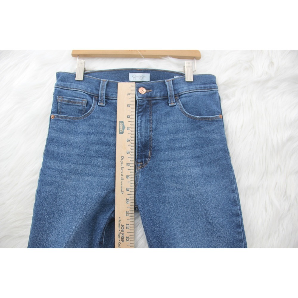 Jessica Simpson Women's Flare Jeans Size 6 Denim Stretch Medium Wash Western - Picture 7 of 15